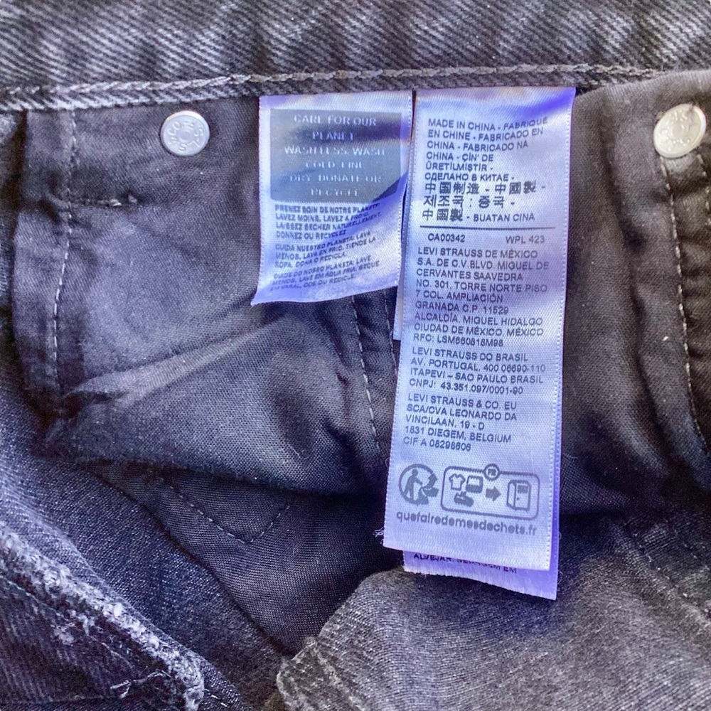 LEVI’S Premium Middy Straight Jeans 27x29 100% Cotton - Picture 7 of 12